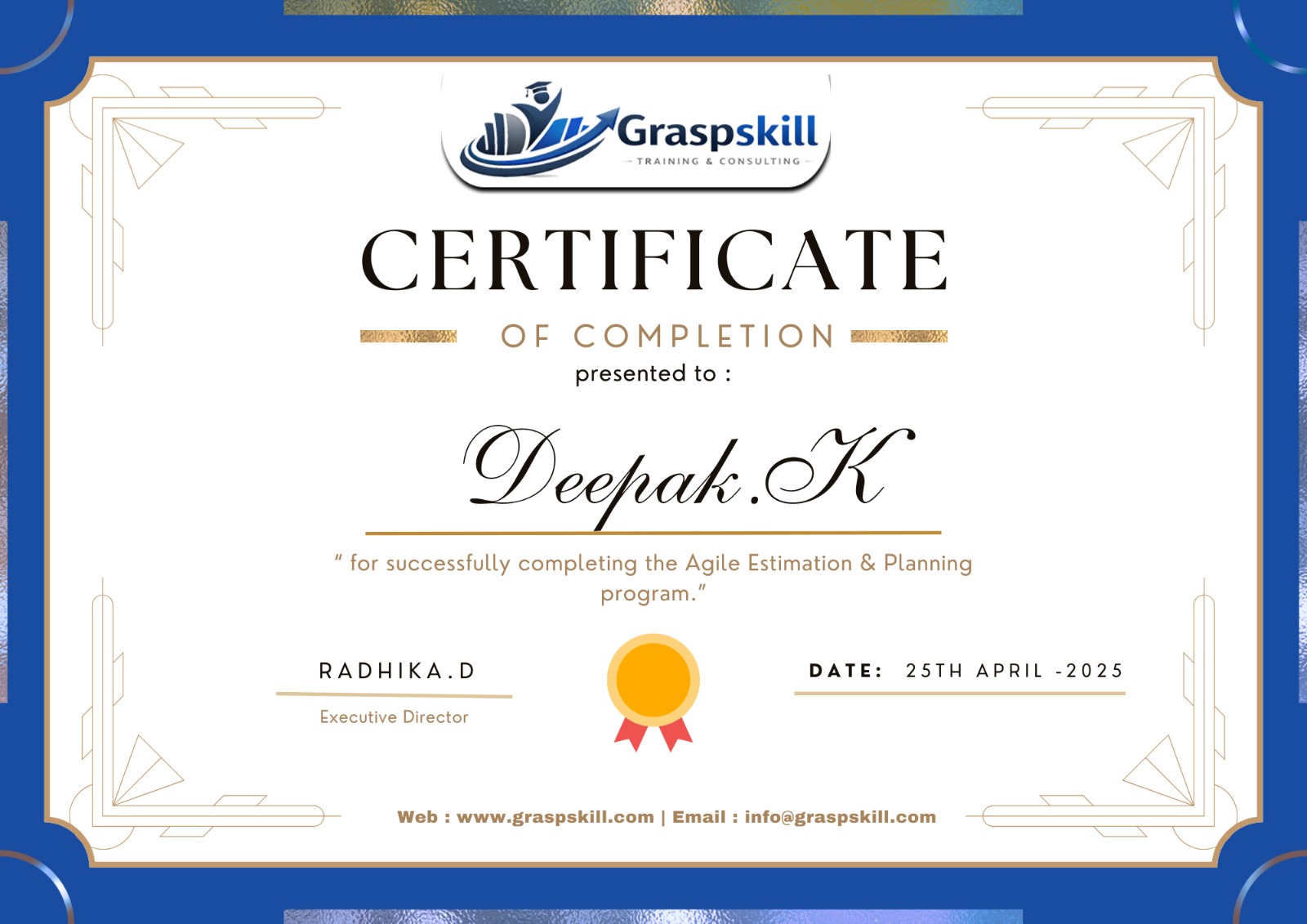 Agile Estimating and Planning Certification Training